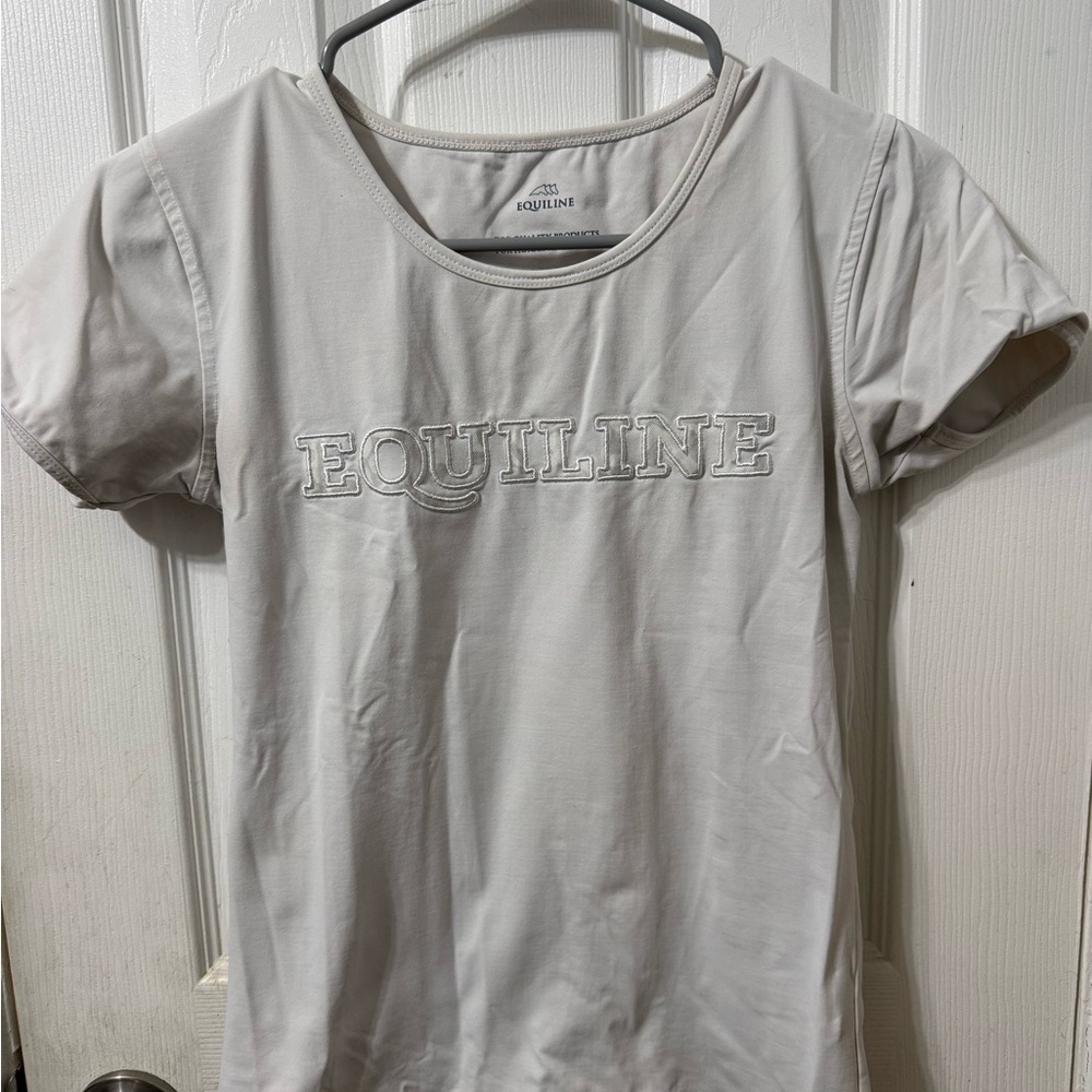 Equiline Women's White Short Sleeve Tee
